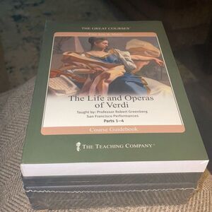The Great Courses Fine Art & Music The Life and Operas of Verdi Parts 1-4 CD New